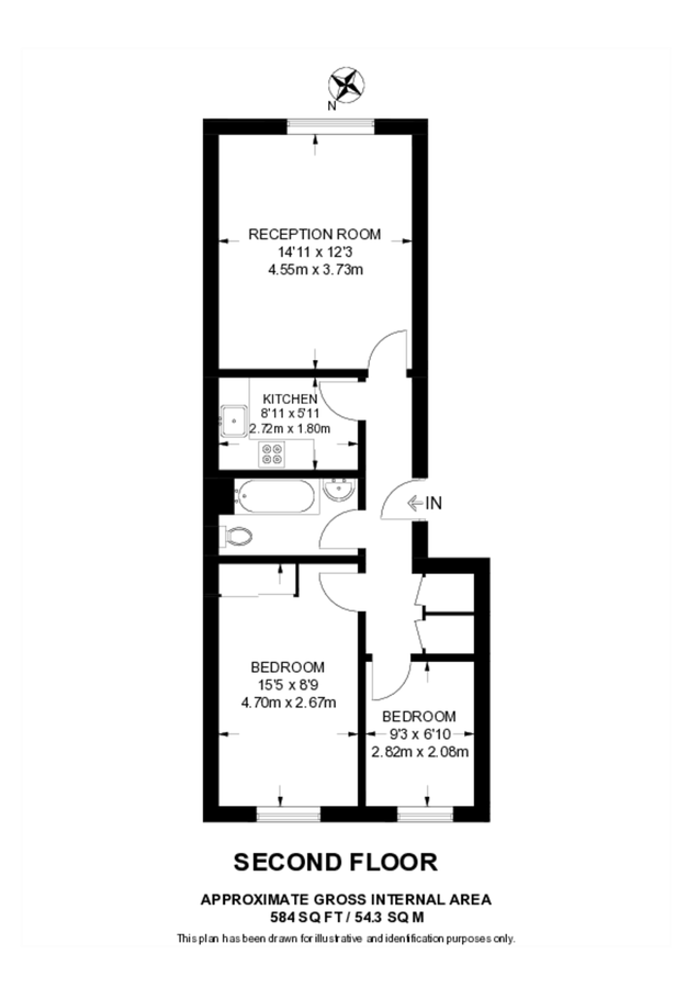 Квартира в Лондоне, Великобритания, 54 м² - фото 8