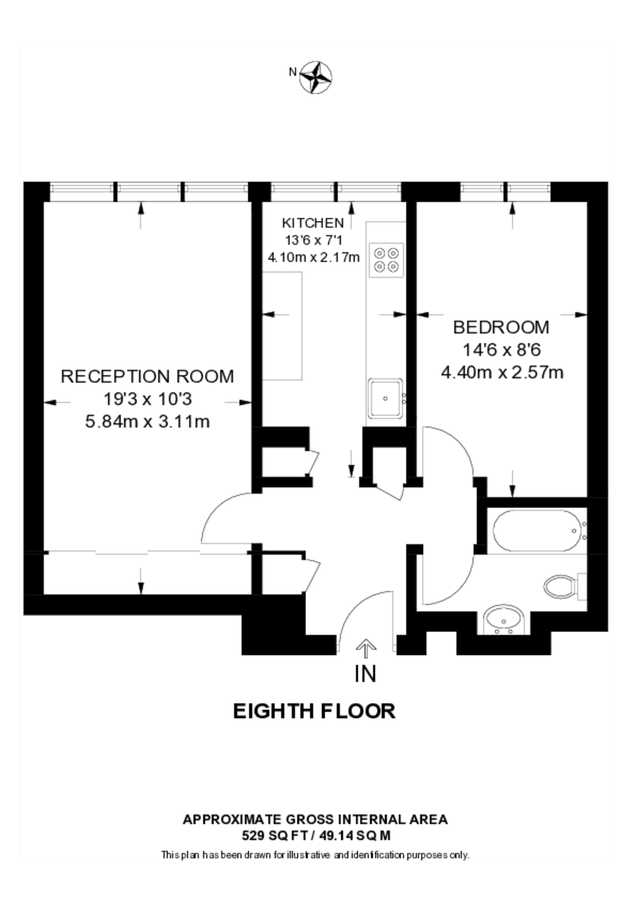Квартира в Лондоне, Великобритания, 49 м² - фото 9