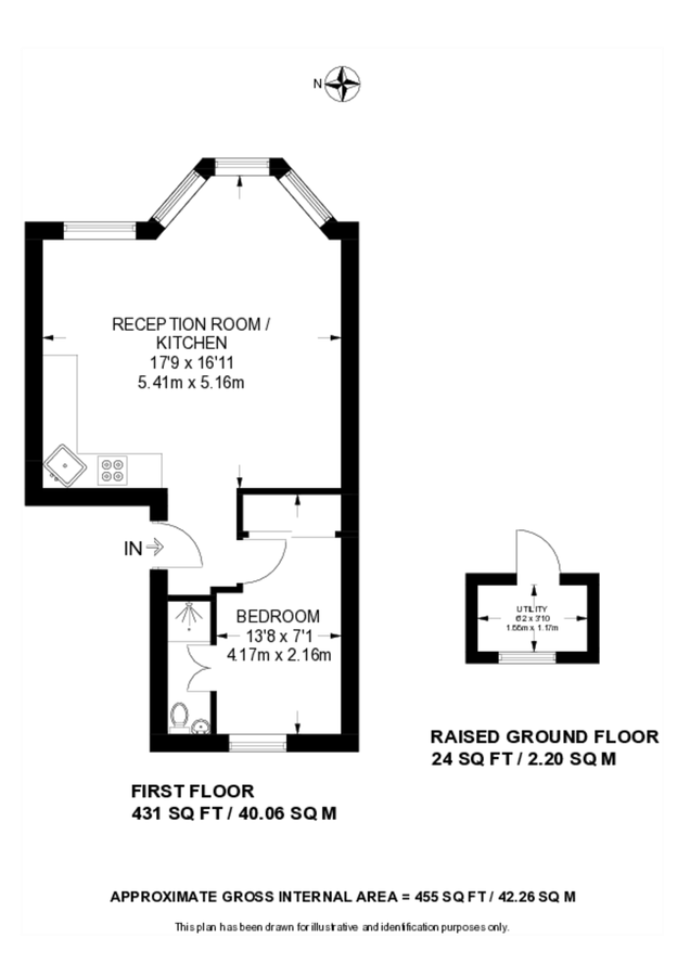 Квартира в Лондоне, Великобритания, 42 м² - фото 9