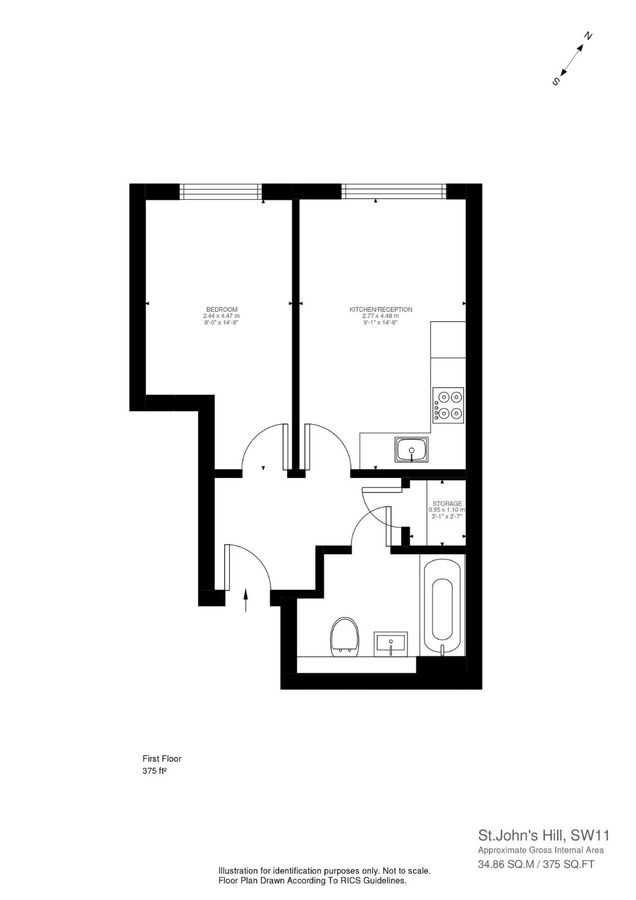 Квартира в Лондоне, Великобритания, 35 м² - фото 9