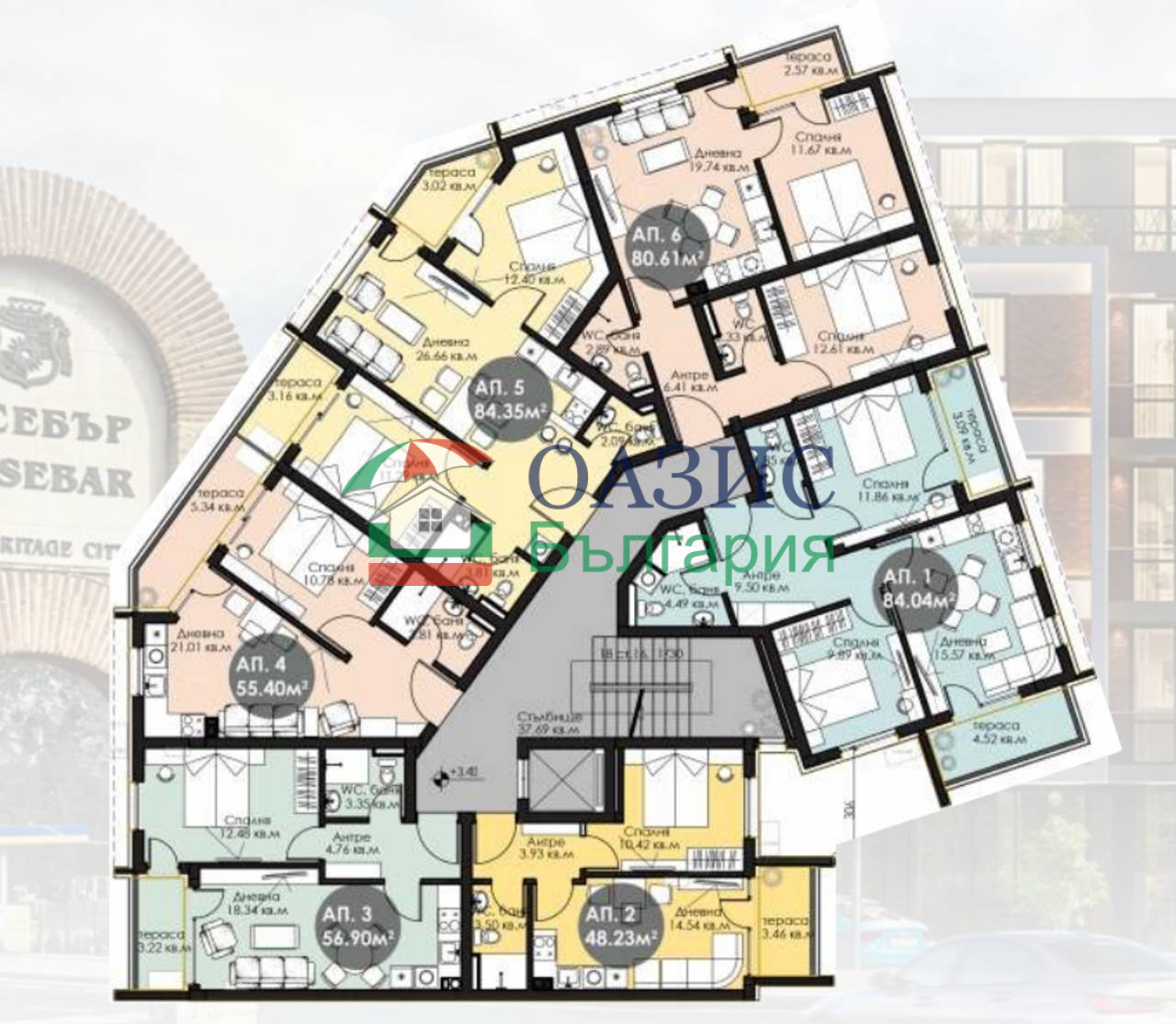 Апартаменты в Несебре, Болгария, 145.1 м² - фото 16