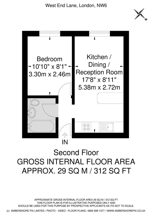 Квартира в Лондоне, Великобритания, 29 м² - фото 10