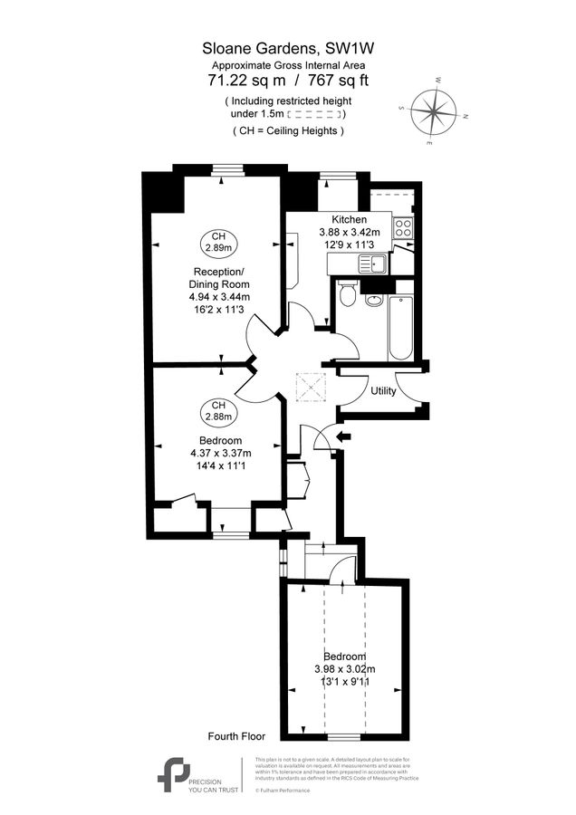 Квартира в Лондоне, Великобритания, 71 м² - фото 11