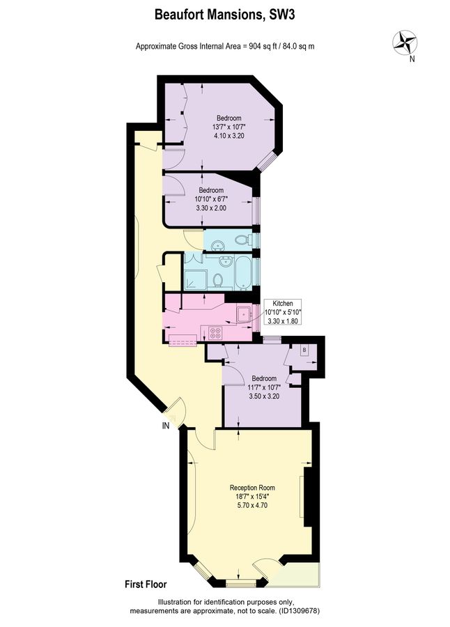 Квартира в Лондоне, Великобритания, 84 м² - фото 11