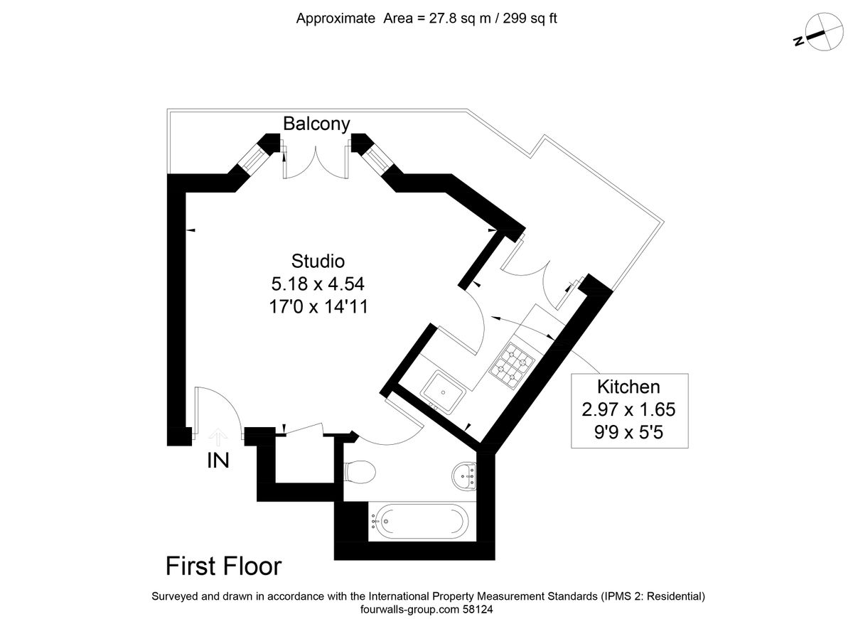Квартира в Лондоне, Великобритания, 28 м² - фото 12