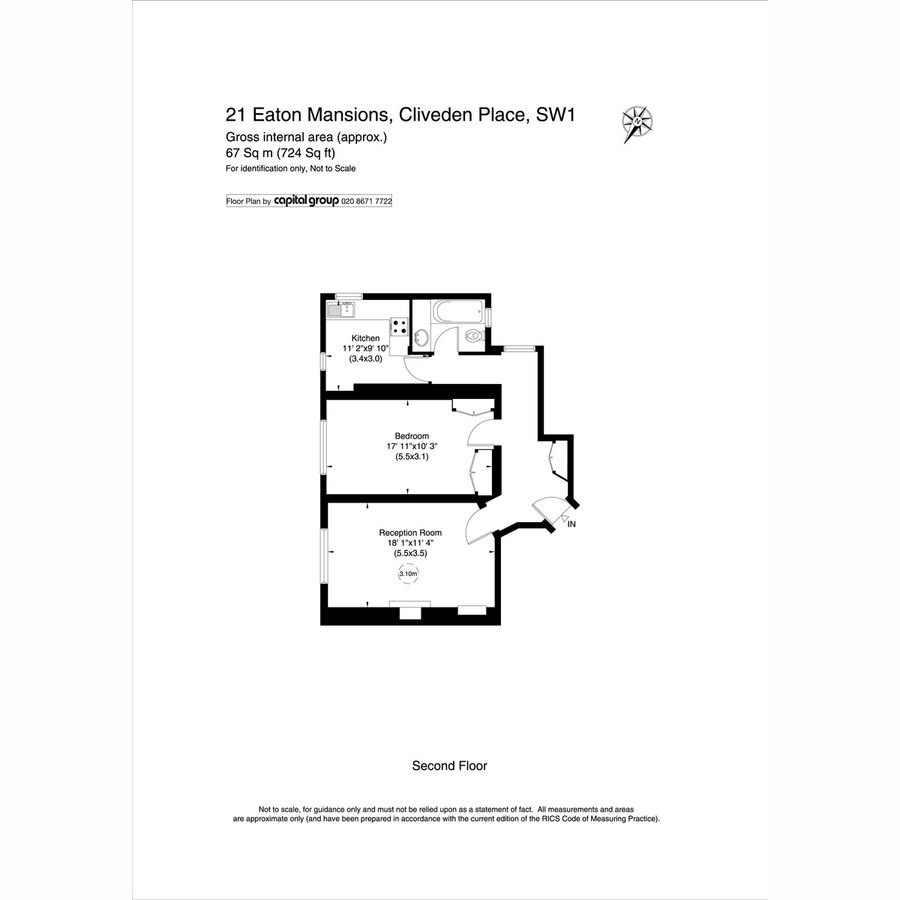 Квартира в Лондоне, Великобритания, 67 м² - фото 13