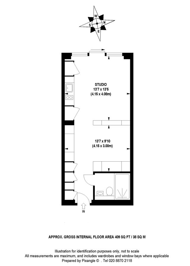 Квартира в Лондоне, Великобритания, 38 м² - фото 12