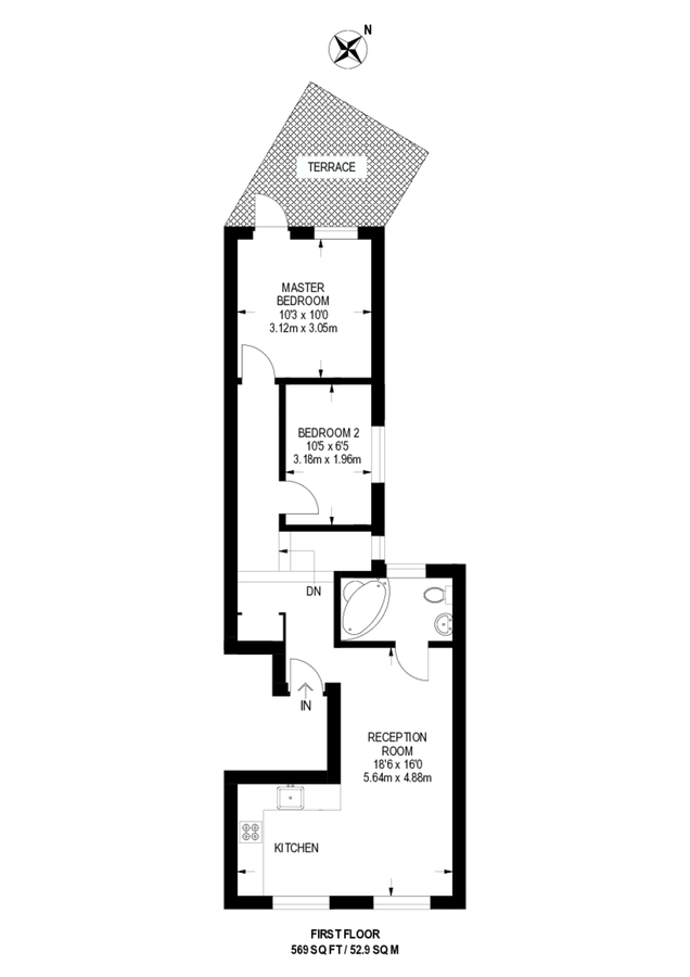 Квартира в Лондоне, Великобритания, 53 м² - фото 13