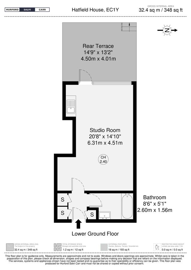 Квартира в Лондоне, Великобритания, 32 м² - фото 13
