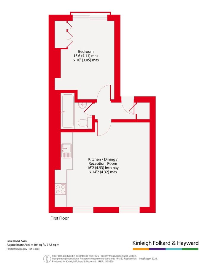 Квартира в Лондоне, Великобритания, 38 м² - фото 15
