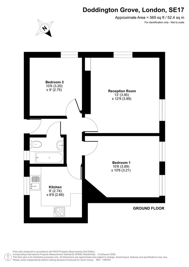 Квартира в Лондоне, Великобритания, 52 м² - фото 18