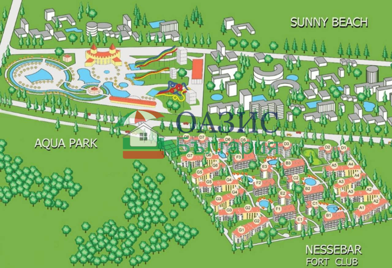Апартаменты на Солнечном берегу, Болгария, 30 м² - фото 16