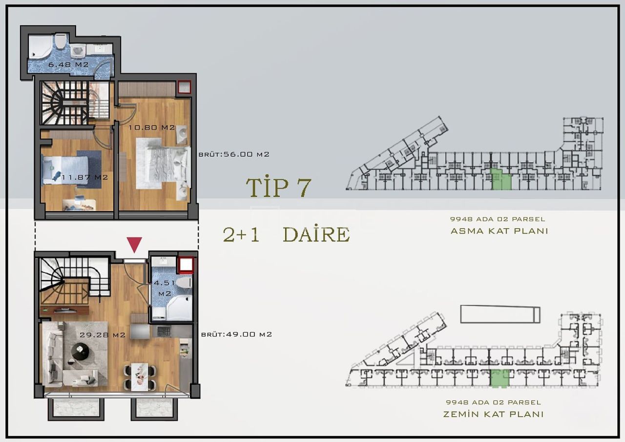 Пентхаус в Анталии, Турция, 85 м² - фото 17