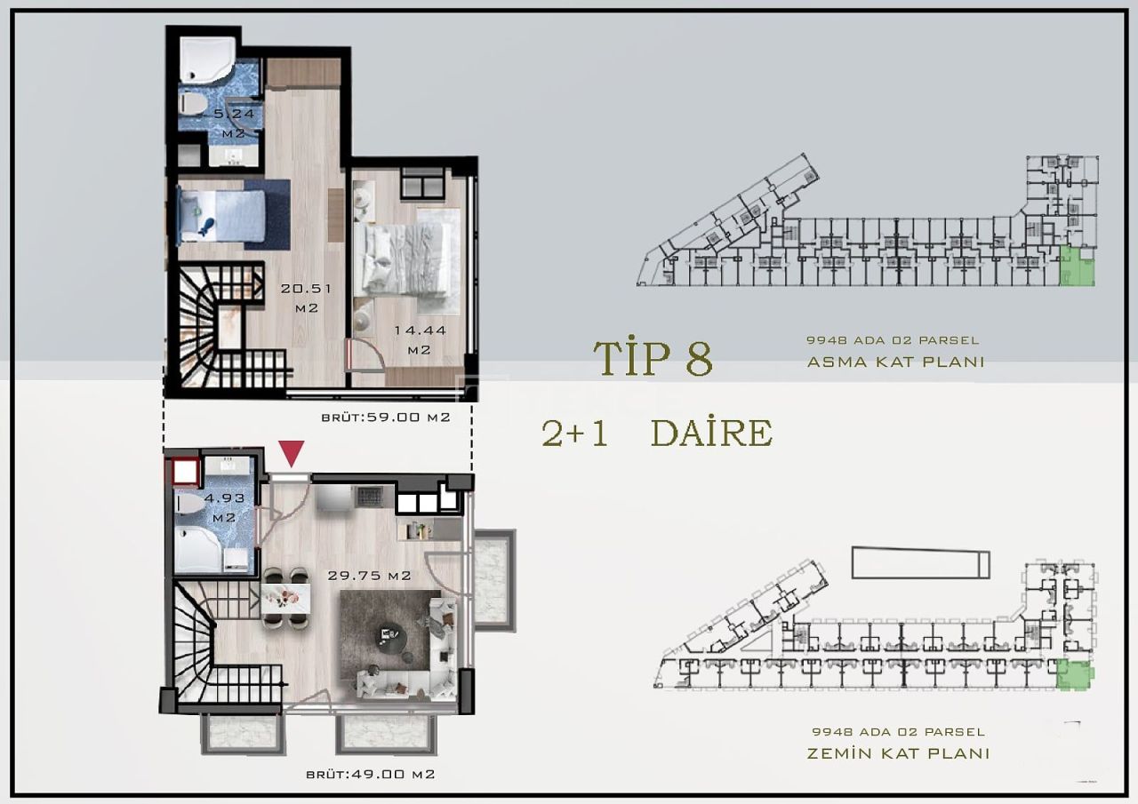 Пентхаус в Анталии, Турция, 85 м² - фото 18
