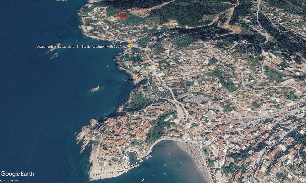 Земля в Улцине, Черногория, 1 142 м² - фото 3