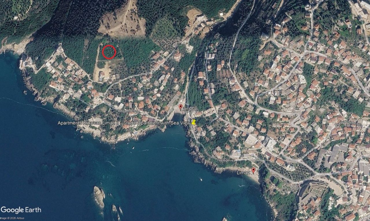 Земля в Улцине, Черногория, 1 142 м² - фото 1