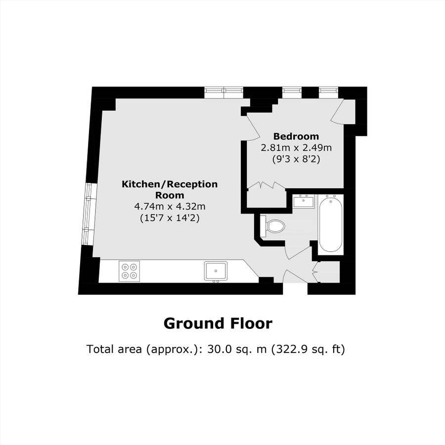 Квартира в Лондоне, Великобритания, 30 м² - фото 6