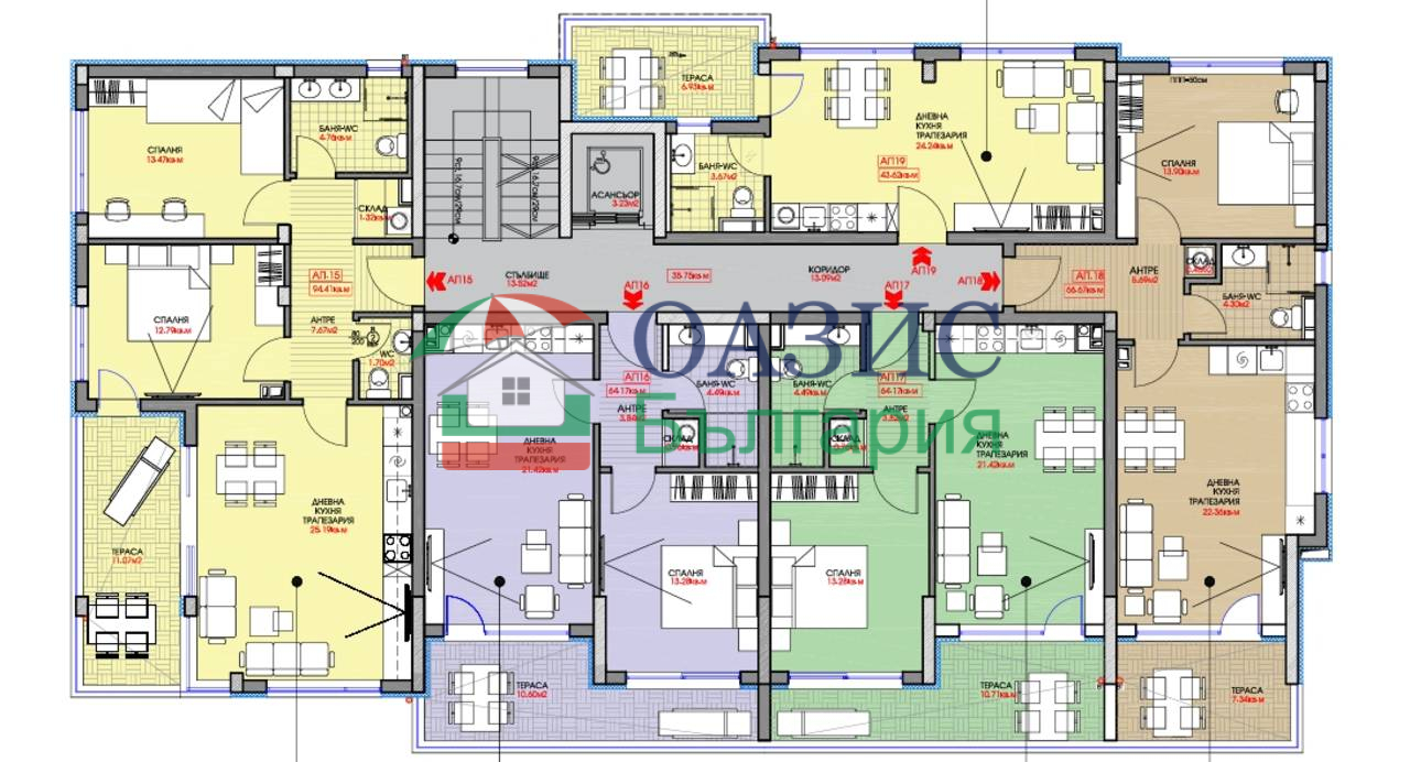 Апартаменты в Равде, Болгария, 84.1 м² - фото 13