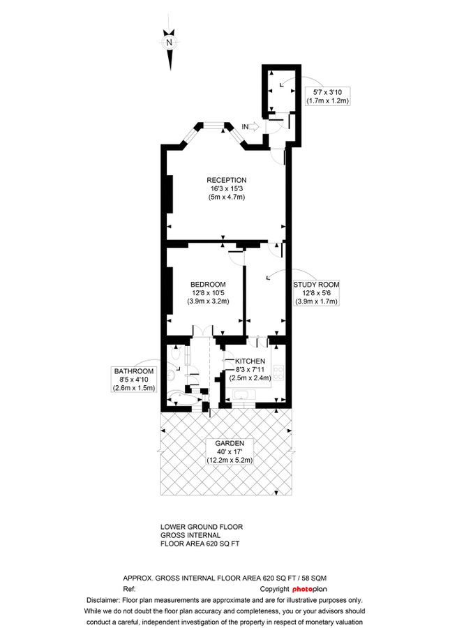 Квартира в Лондоне, Великобритания, 58 м² - фото 10