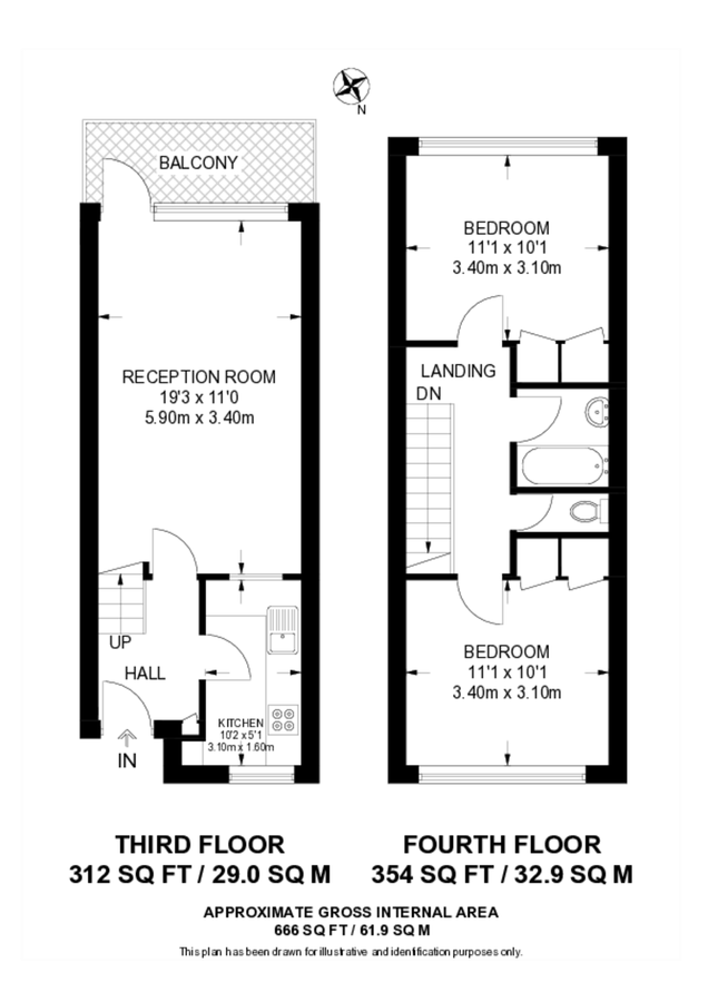 Квартира в Лондоне, Великобритания, 62 м² - фото 11