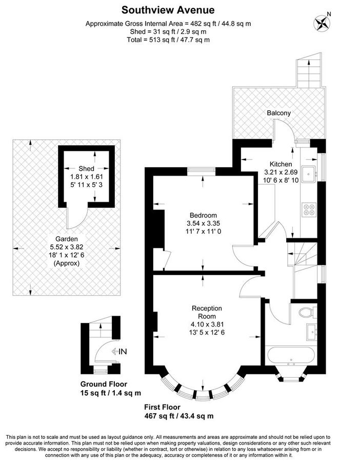 Квартира в Лондоне, Великобритания, 48 м² - фото 13