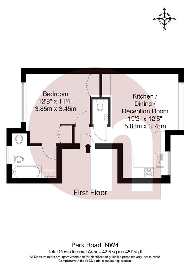 Квартира в Лондоне, Великобритания, 43 м² - фото 13