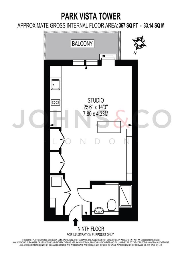 Квартира в Лондоне, Великобритания, 34 м² - фото 15