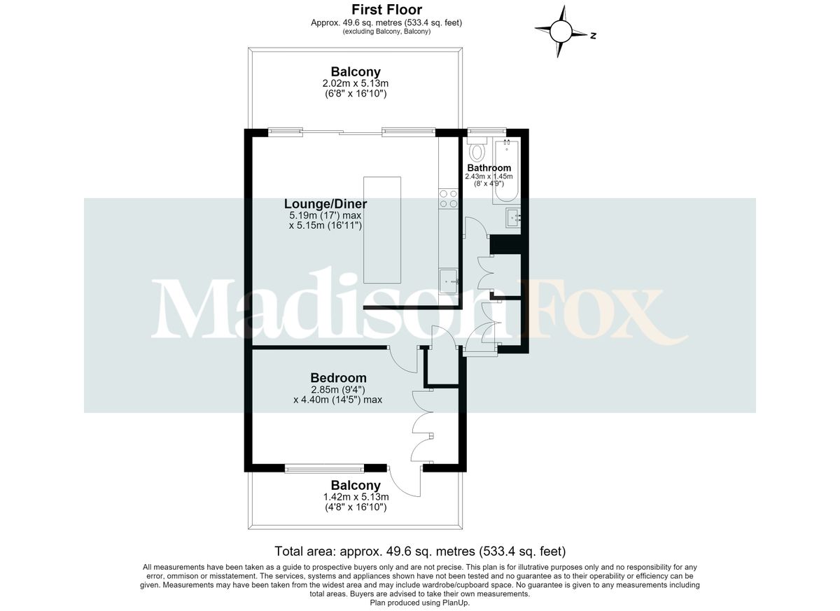 Квартира в Лондоне, Великобритания, 50 м² - фото 17