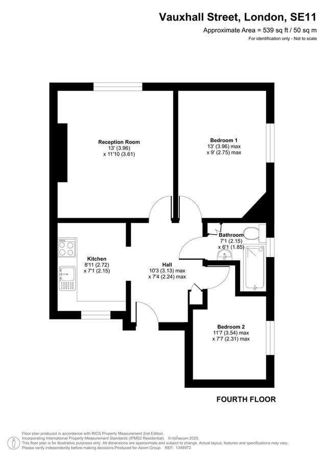 Квартира в Лондоне, Великобритания, 50 м² - фото 18