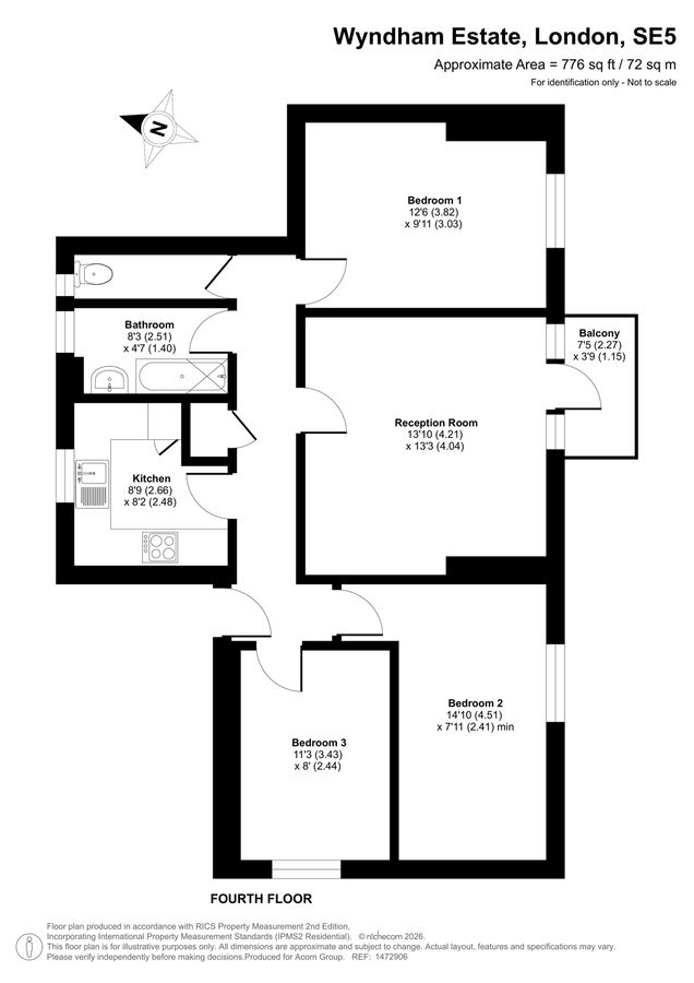 Квартира в Лондоне, Великобритания, 72 м² - фото 19