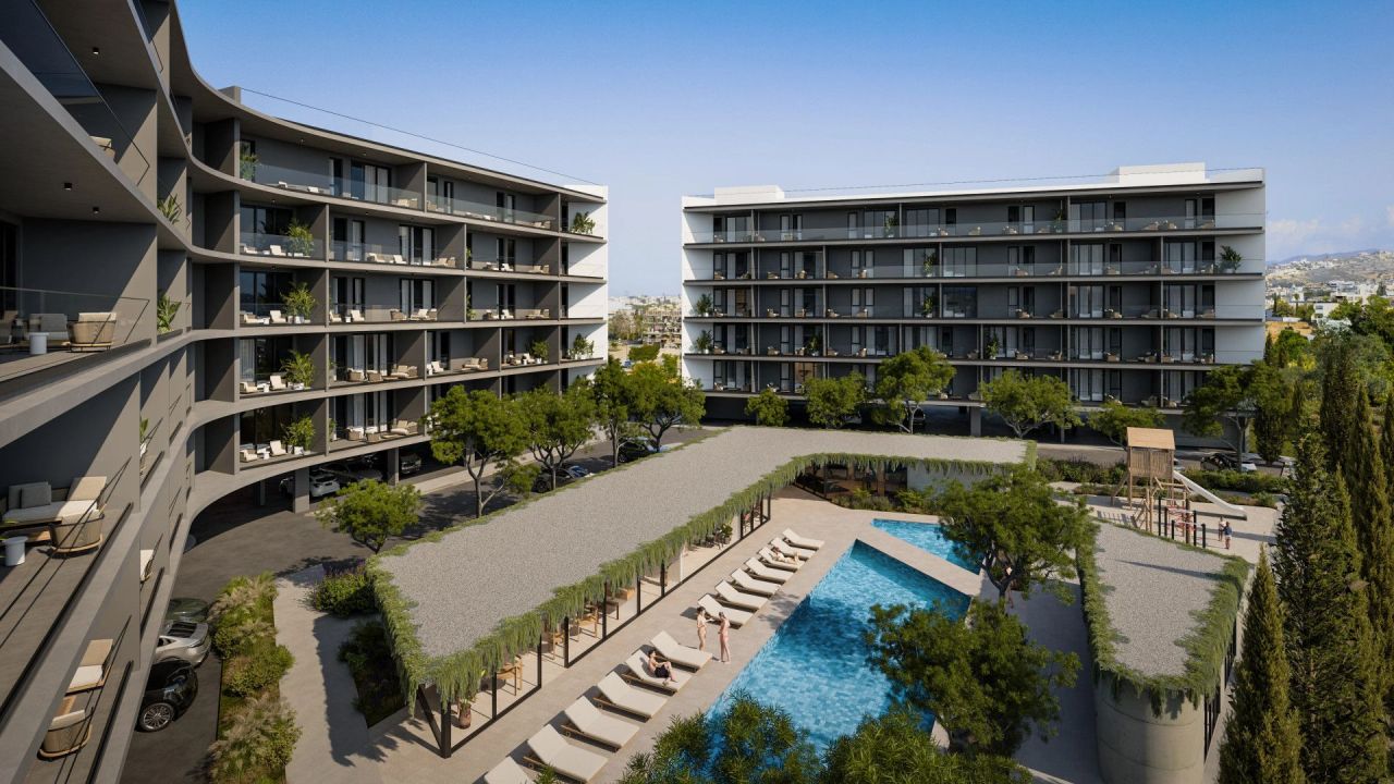 Апартаменты в Като-Полемидии, Кипр, 63 м² - фото 1