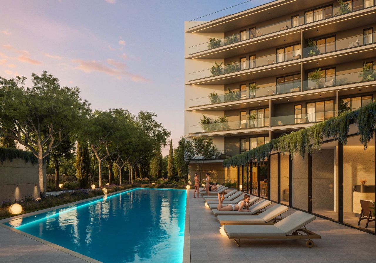 Апартаменты в Като-Полемидии, Кипр, 63 м² - фото 15
