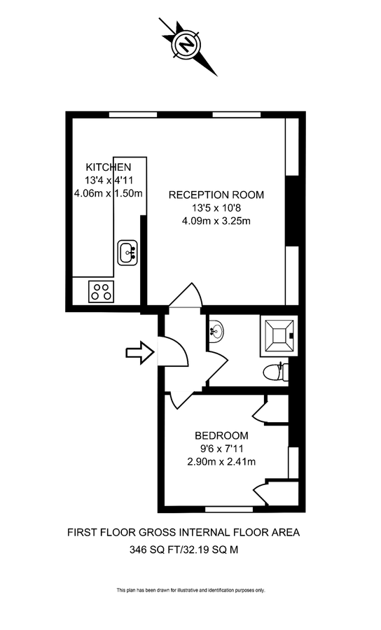 Квартира в Лондоне, Великобритания, 32 м² - фото 8