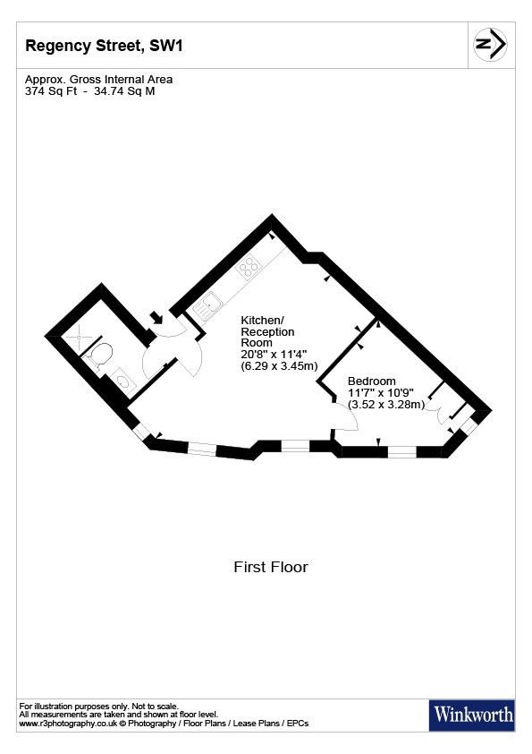 Квартира в Лондоне, Великобритания, 35 м² - фото 8