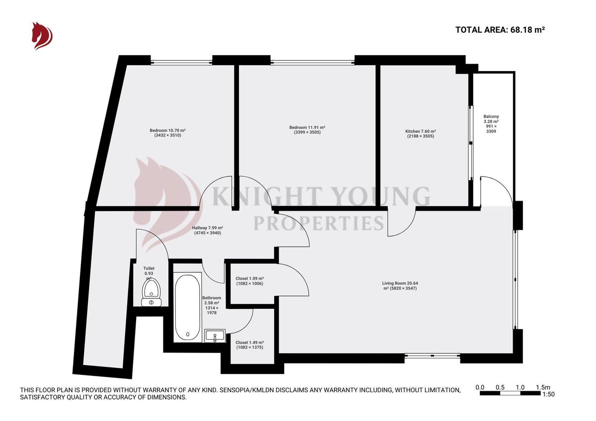 Квартира в Лондоне, Великобритания, 68 м² - фото 8