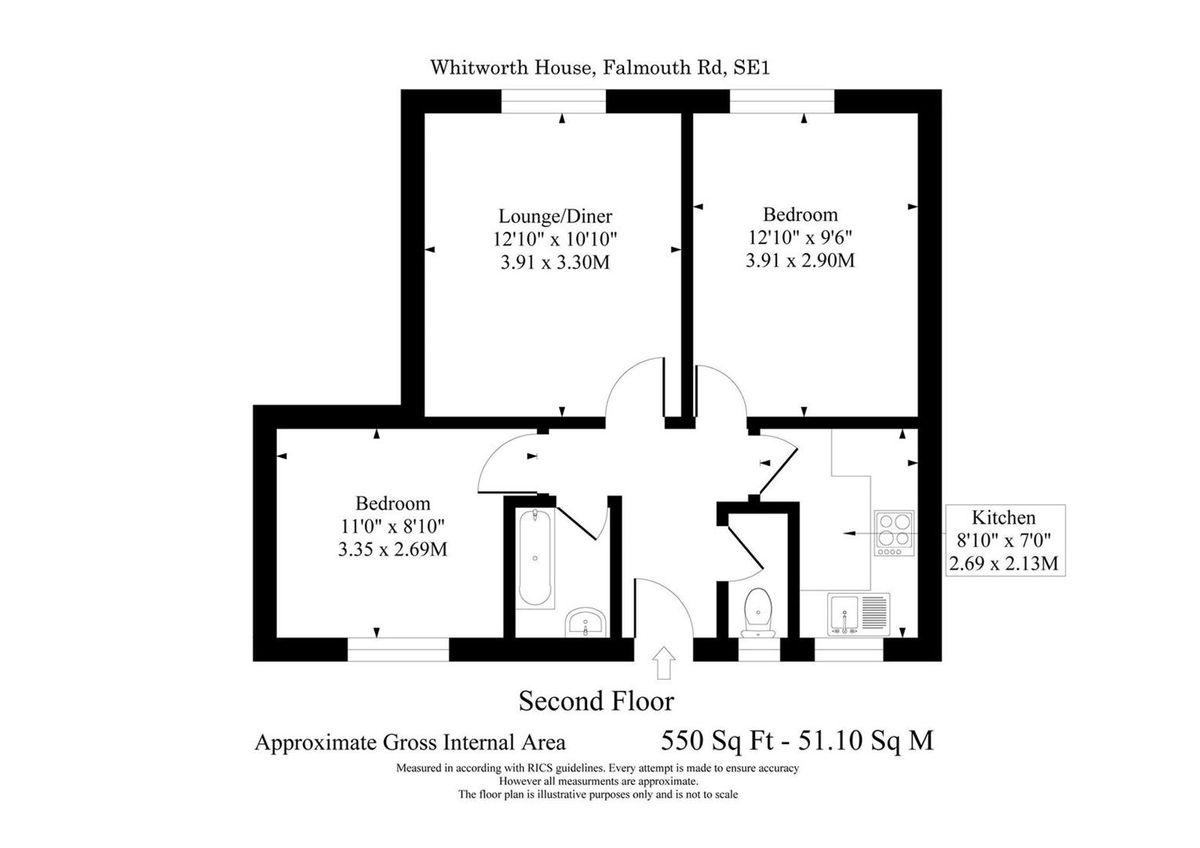 Квартира в Лондоне, Великобритания, 51 м² - фото 9