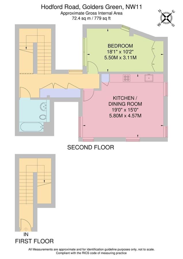 Квартира в Лондоне, Великобритания, 72 м² - фото 9