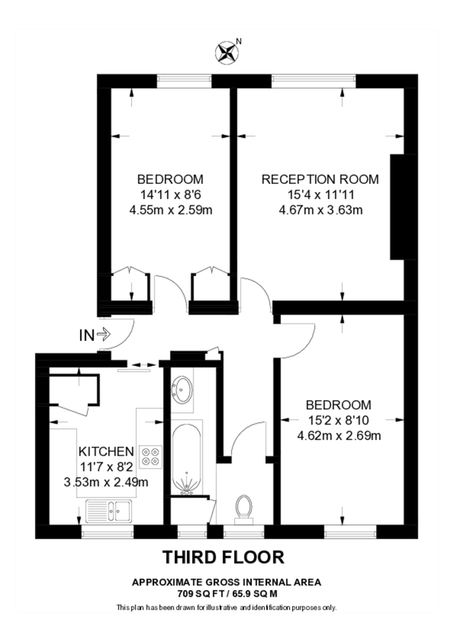 Квартира в Лондоне, Великобритания, 66 м² - фото 10