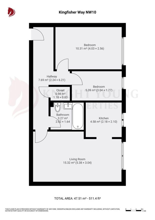 Квартира в Лондоне, Великобритания, 48 м² - фото 11