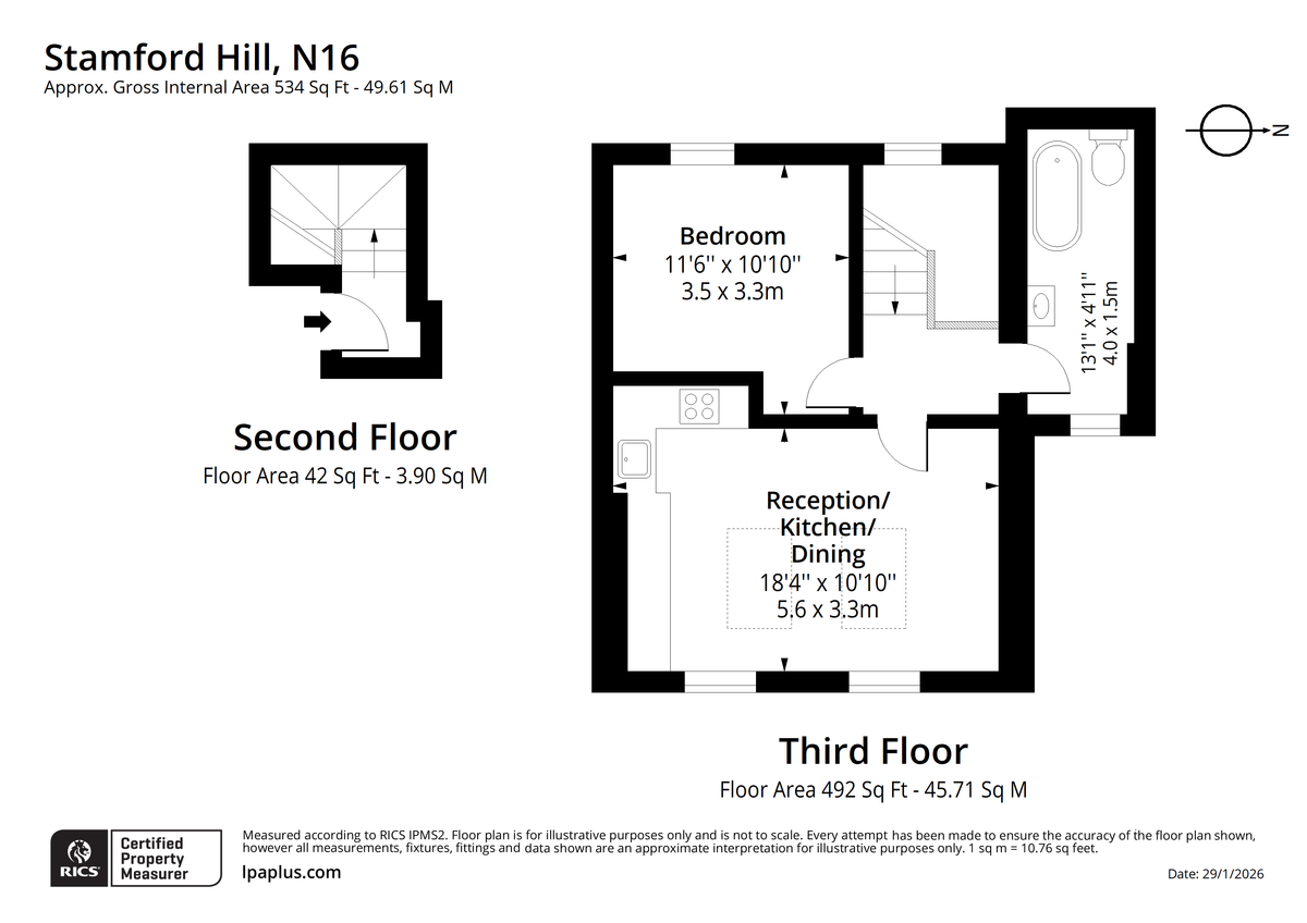 Квартира в Лондоне, Великобритания, 50 м² - фото 12