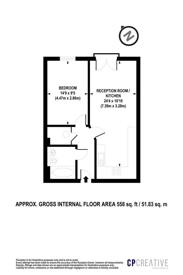 Квартира в Лондоне, Великобритания, 52 м² - фото 12