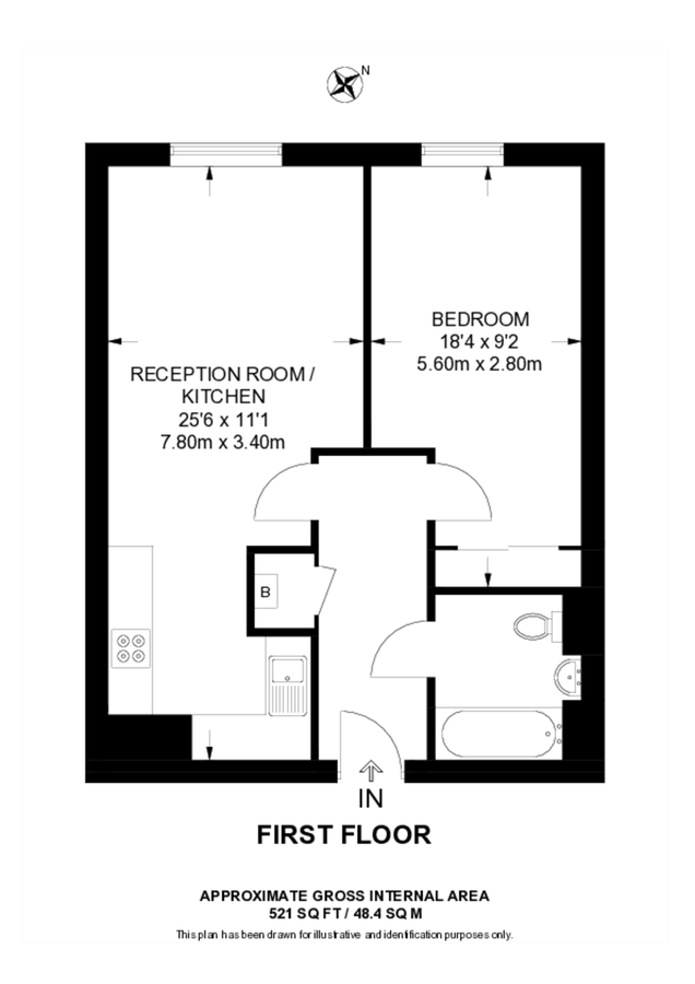 Квартира в Лондоне, Великобритания, 48 м² - фото 13