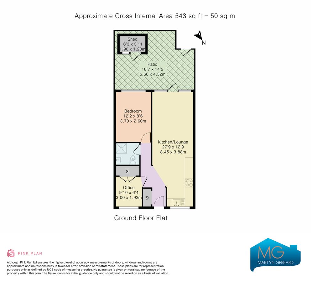 Квартира в Лондоне, Великобритания, 50 м² - фото 19
