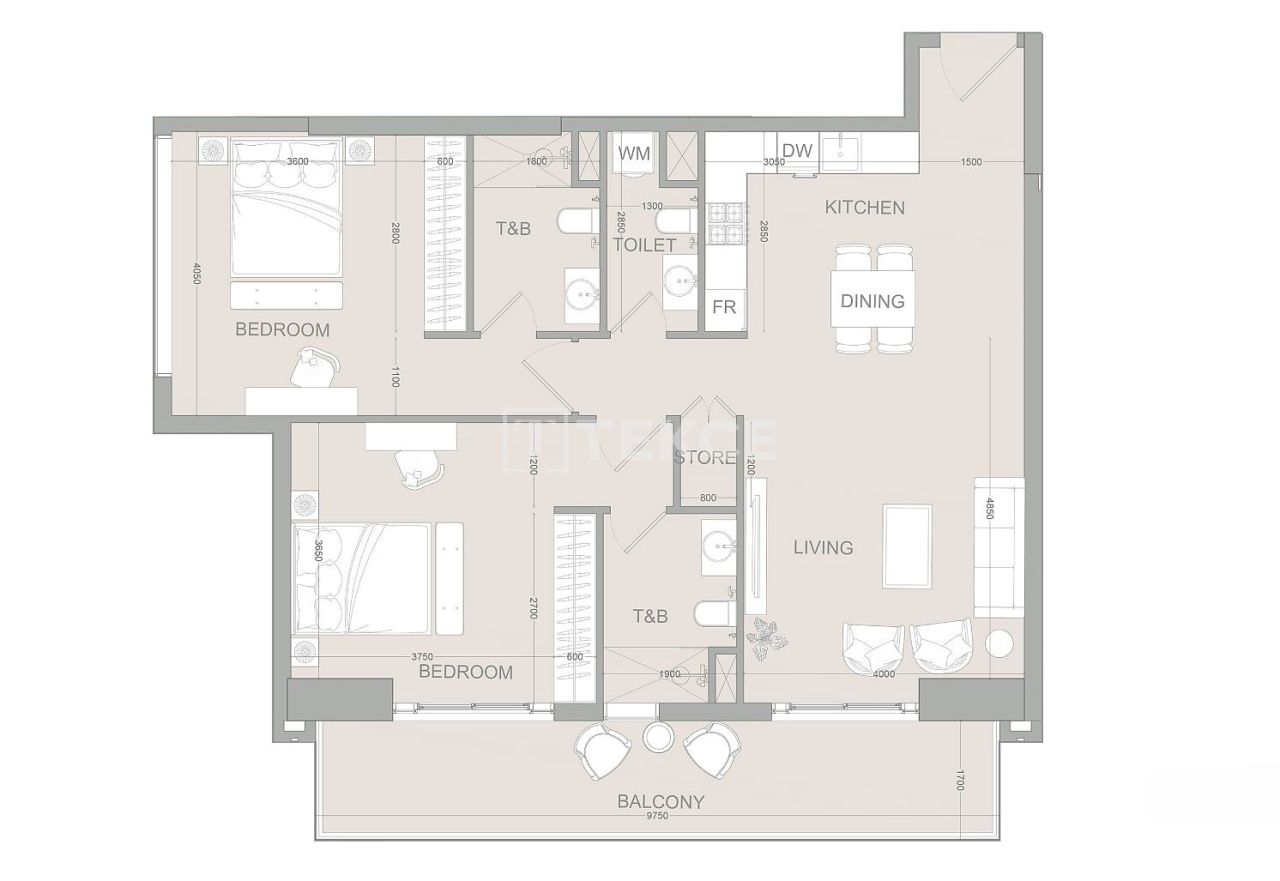Апартаменты в Дубае, ОАЭ, 118 м² - фото 14