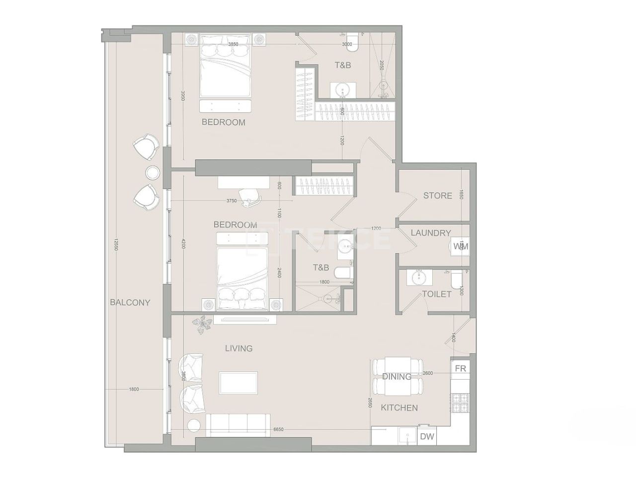 Апартаменты в Дубае, ОАЭ, 118 м² - фото 15