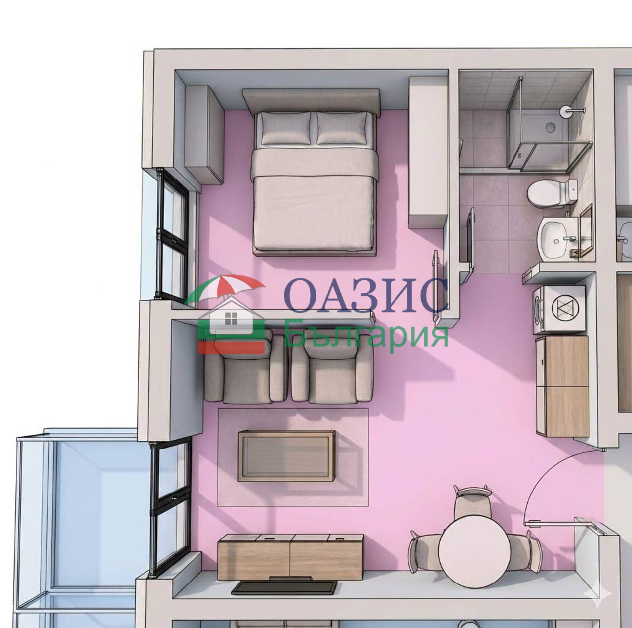 Апартаменты в Несебре, Болгария, 45 м² - фото 13