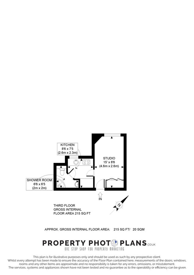 Квартира в Лондоне, Великобритания, 20 м² - фото 8