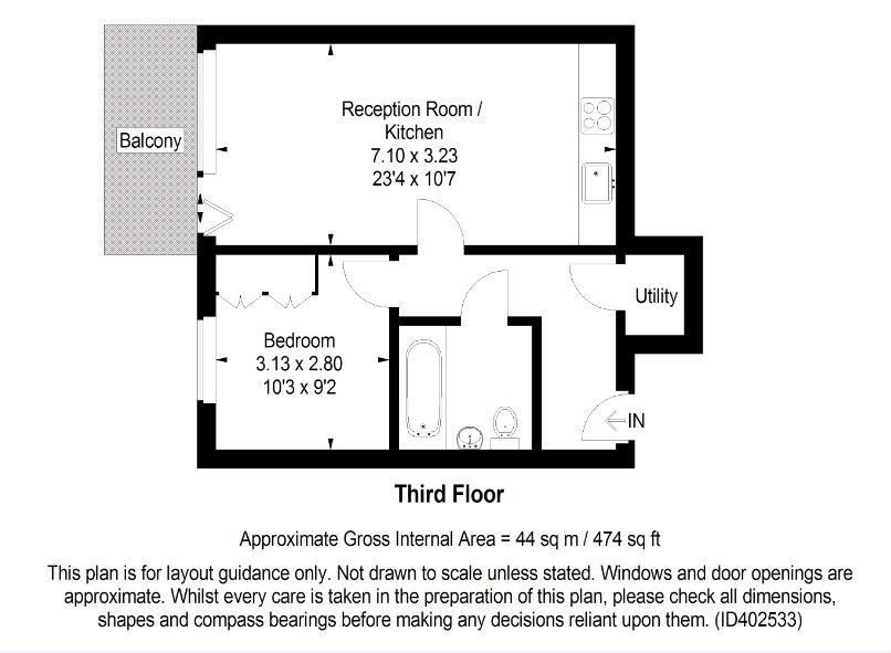 Квартира в Лондоне, Великобритания, 44 м² - фото 9