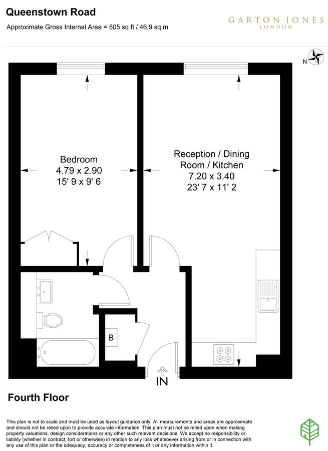 Квартира в Лондоне, Великобритания, 47 м² - фото 11
