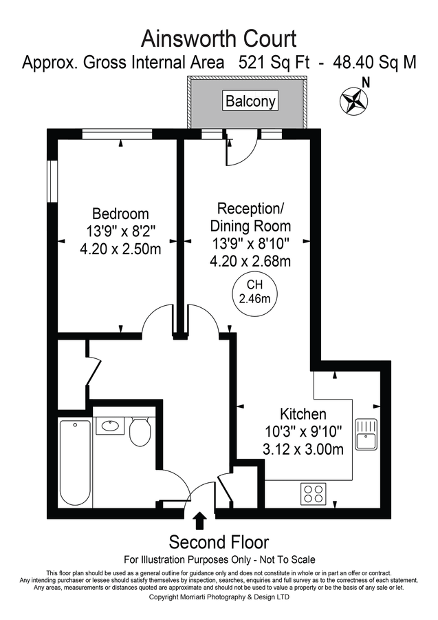 Квартира в Лондоне, Великобритания, 48 м² - фото 12